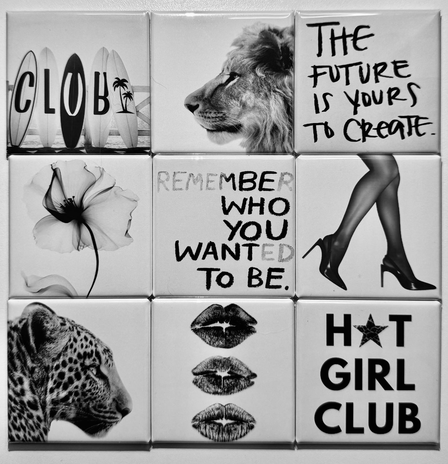 Square Magnets - Set of 9