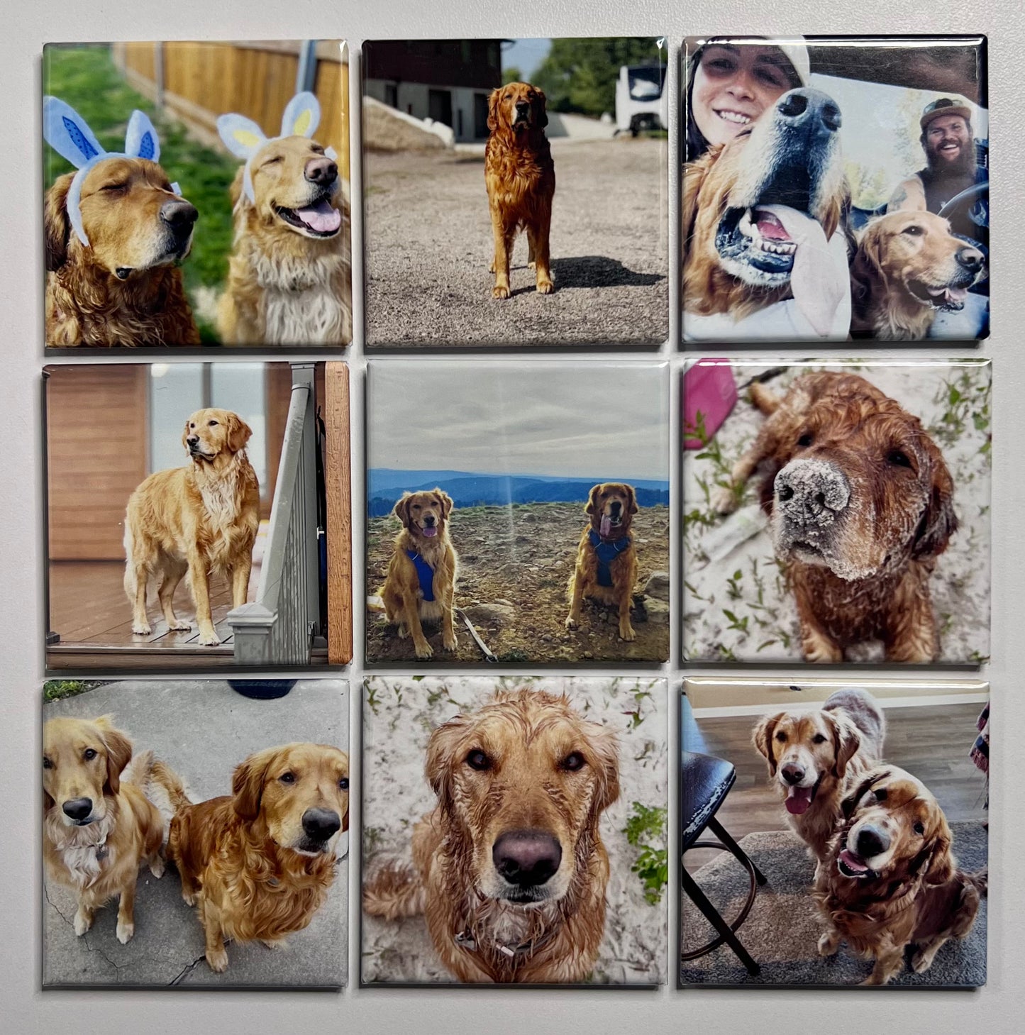 Square Magnets - Set of 9