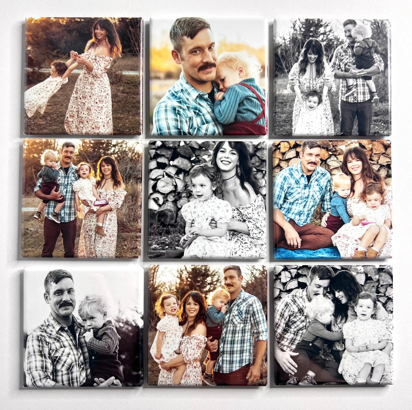 Square Magnets - Set of 9